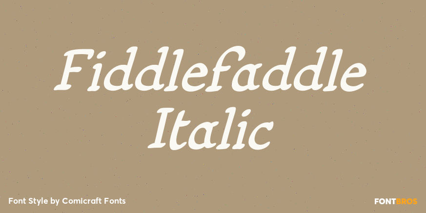 Fiddlefaddle Italic Poster