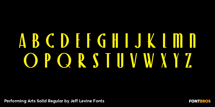 Performing Arts Solid Regular Font Poster #2