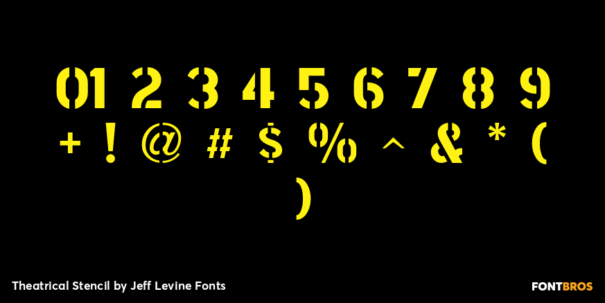 Theatrical Stencil Font Poster #4