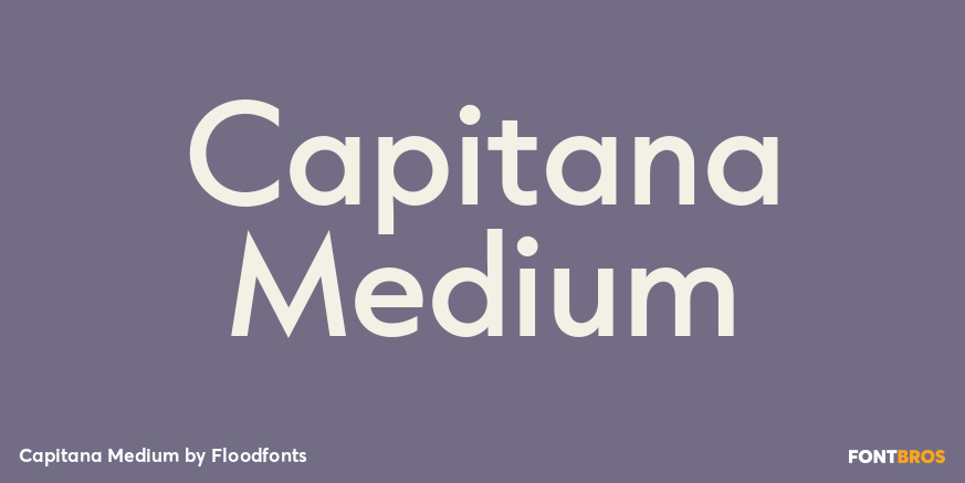 Capitana Medium Font Poster #1