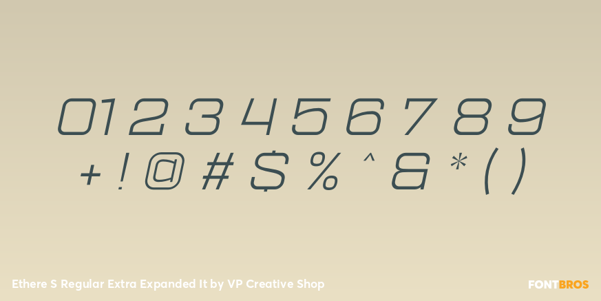 Ethere S Regular Extra Expanded It Font Poster #4