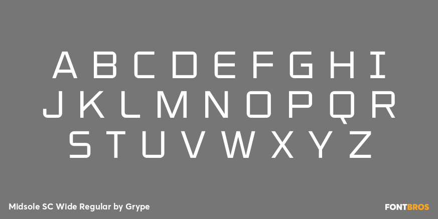 Midsole SC Wide Regular Font Poster #1