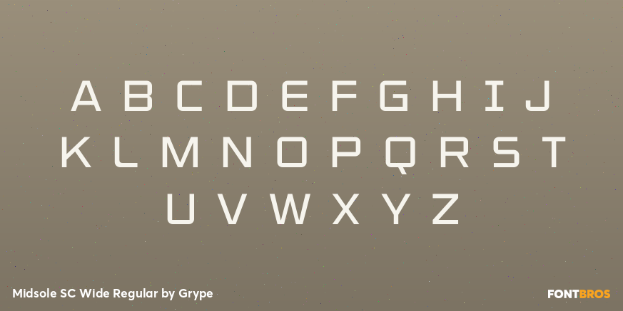 Midsole SC Wide Regular Font Poster #1