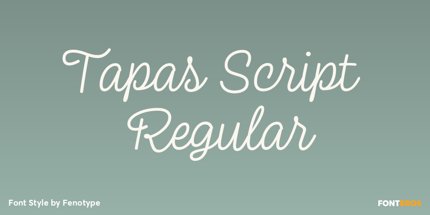 Tapas Script Regular Poster