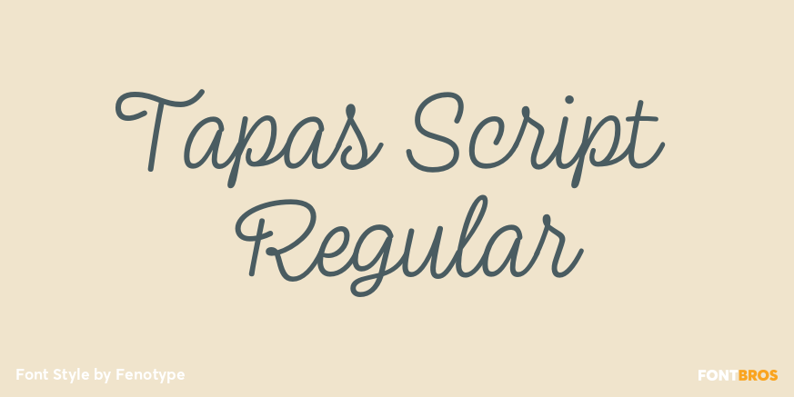 Tapas Script Regular Poster