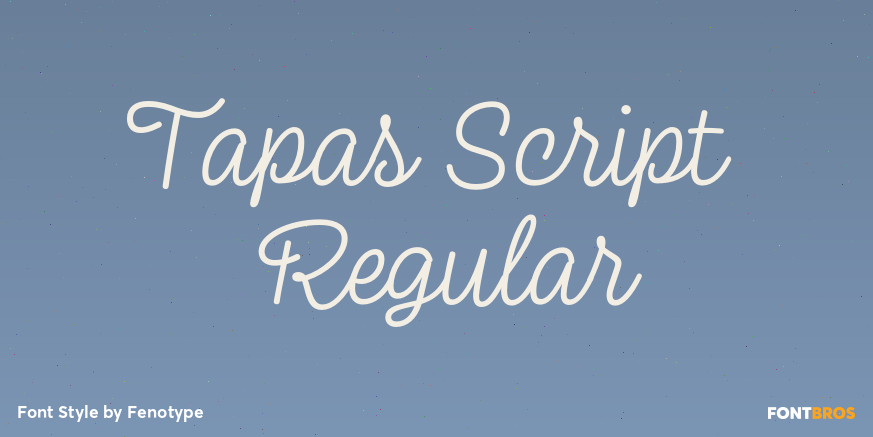 Tapas Script Regular Poster