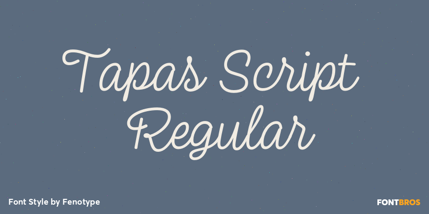 Tapas Script Regular Poster