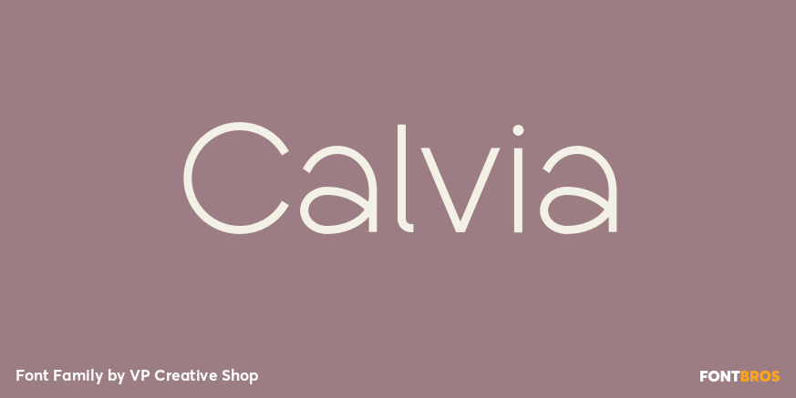 Calvia Font Poster
