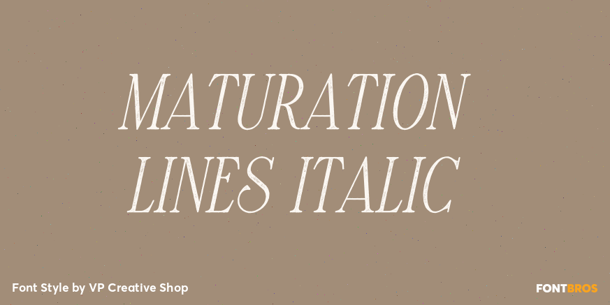 Maturation Lines Italic Poster