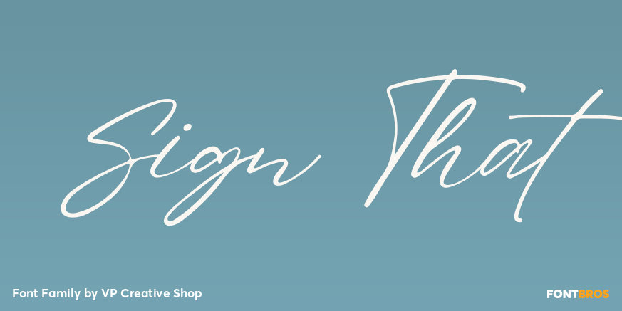 Sign That Font Poster