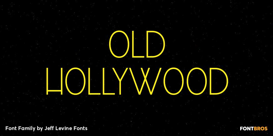 Old Hollywood Font Poster