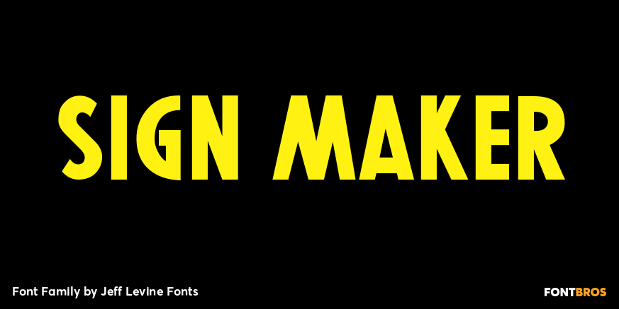 Sign Maker Font Poster #1