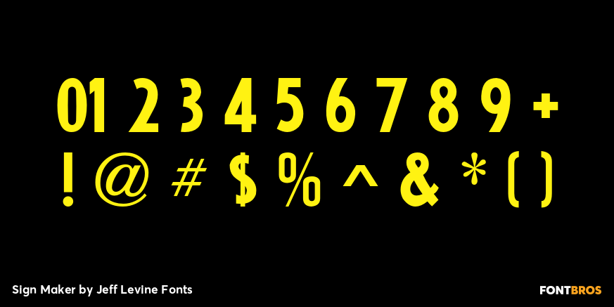 Sign Maker Font Poster #4