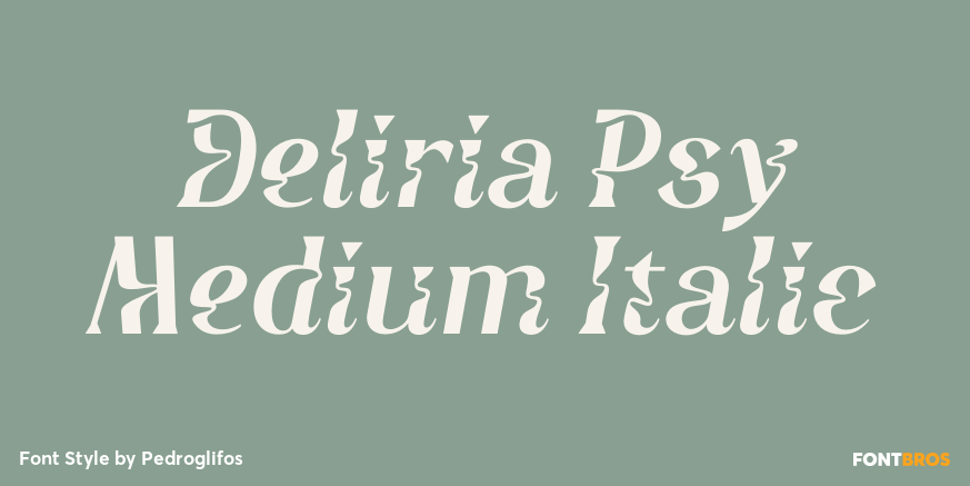 Deliria Psy Medium Italic Poster