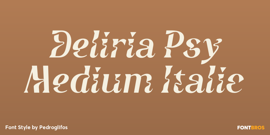 Deliria Psy Medium Italic Poster