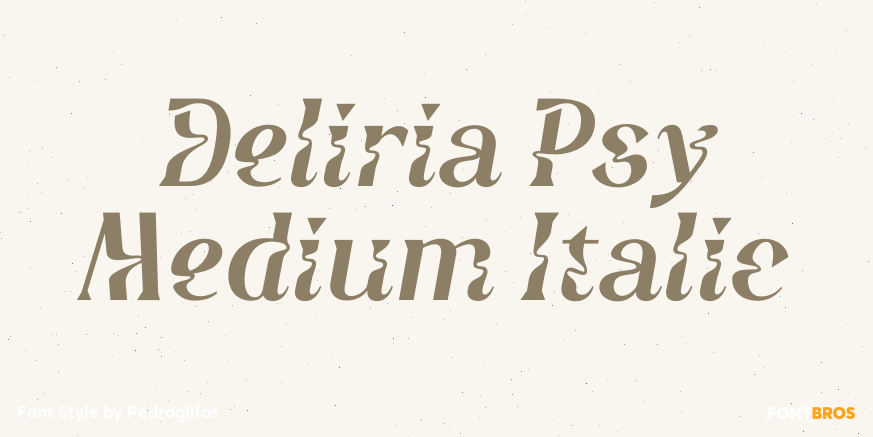 Deliria Psy Medium Italic Poster