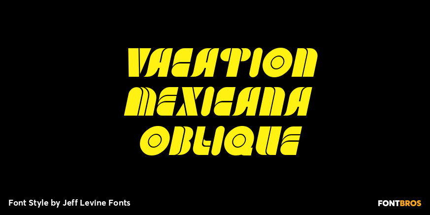 Vacation Mexicana Oblique Poster
