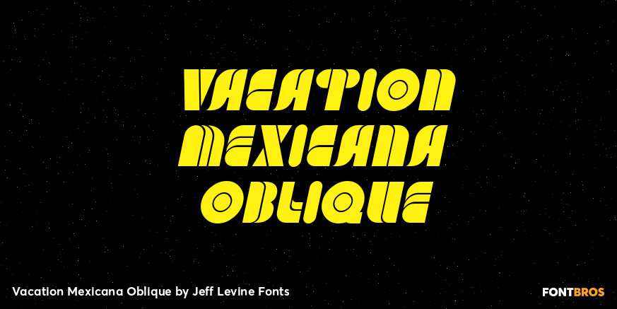 Vacation Mexicana Oblique Poster