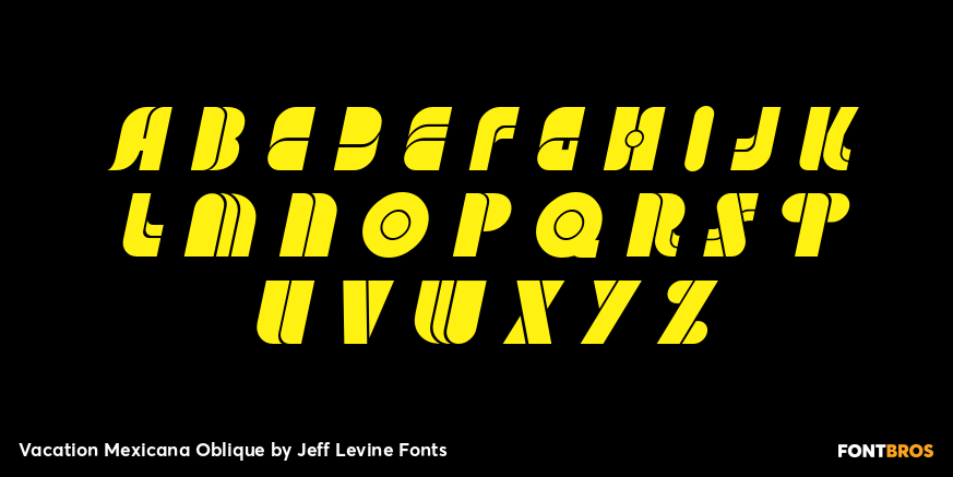 Vacation Mexicana Oblique Font Poster #2