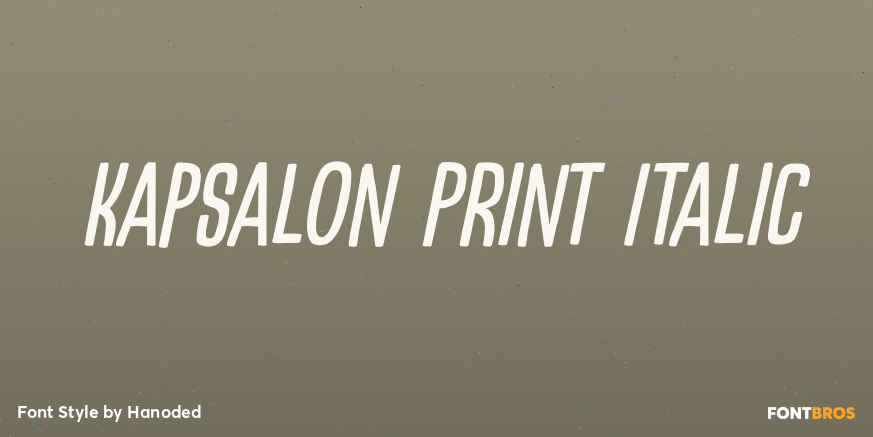 Kapsalon Print Italic Poster
