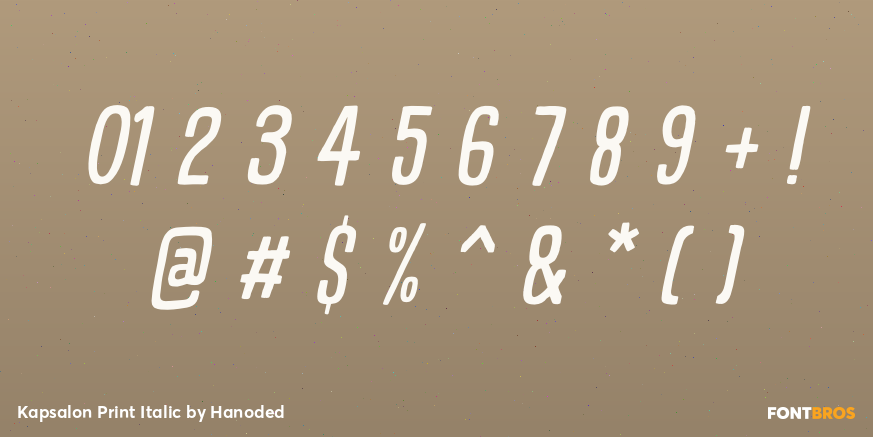 Kapsalon Print Italic Font Poster #4