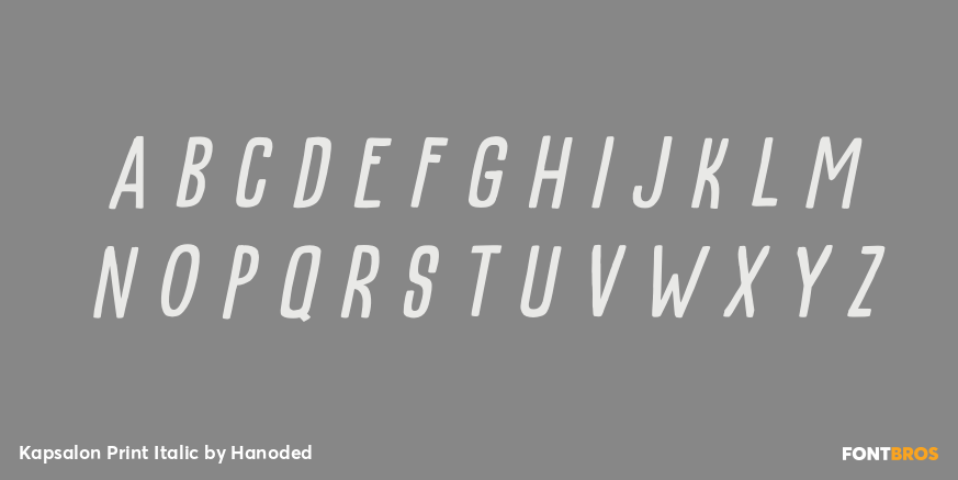 Kapsalon Print Italic Font Poster #3