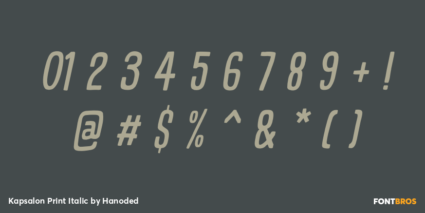 Kapsalon Print Italic Font Poster #4