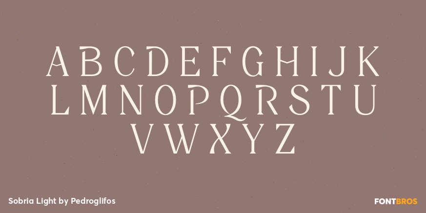 Sobria Light Font Poster #2