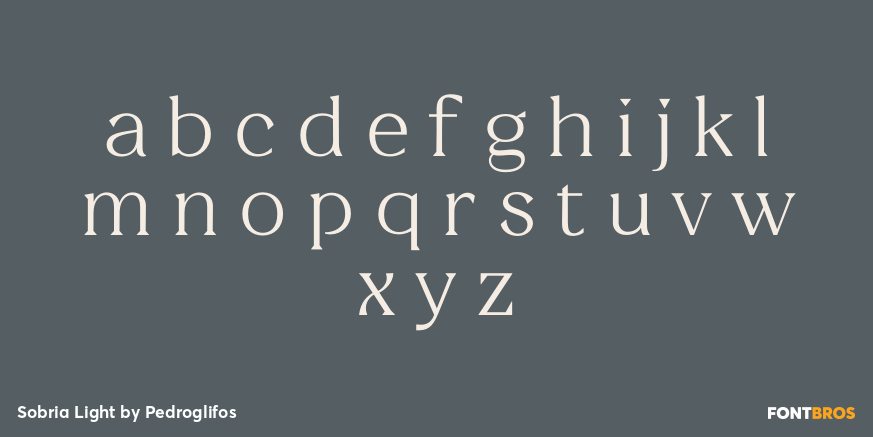 Sobria Light Font Poster #3