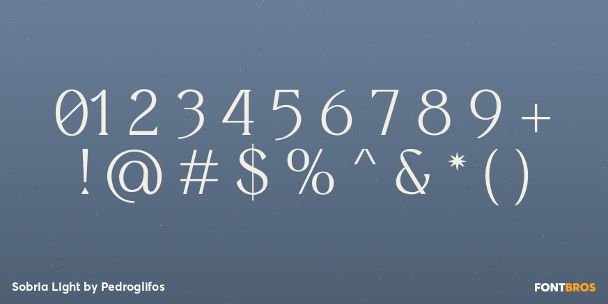 Sobria Light Font Poster #4