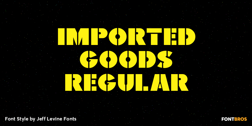 Imported Goods Regular Font Poster #1