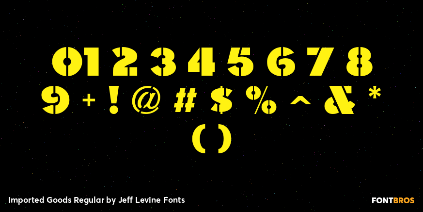 Imported Goods Regular Font Poster #4