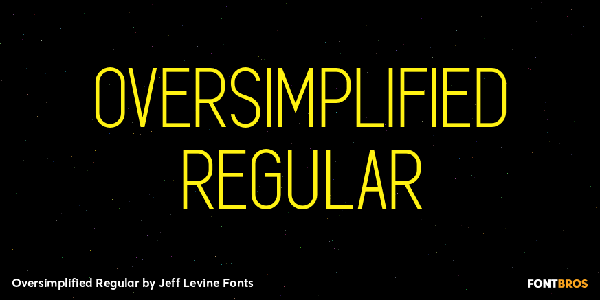 Oversimplified Regular Font Poster #1