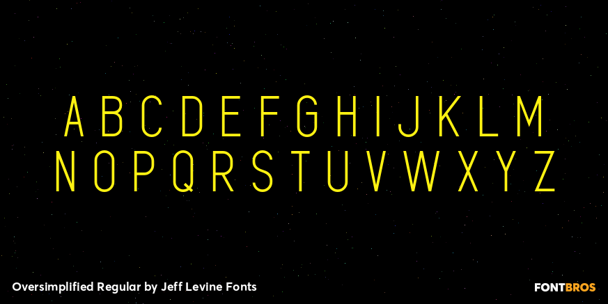 Oversimplified Regular Font Poster #3