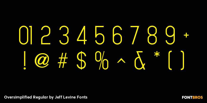 Oversimplified Regular Font Poster #4