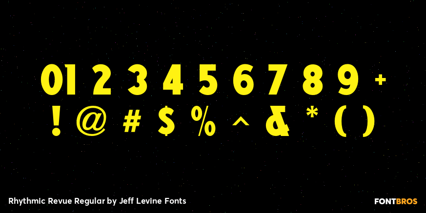 Rhythmic Revue Regular Font Poster #4