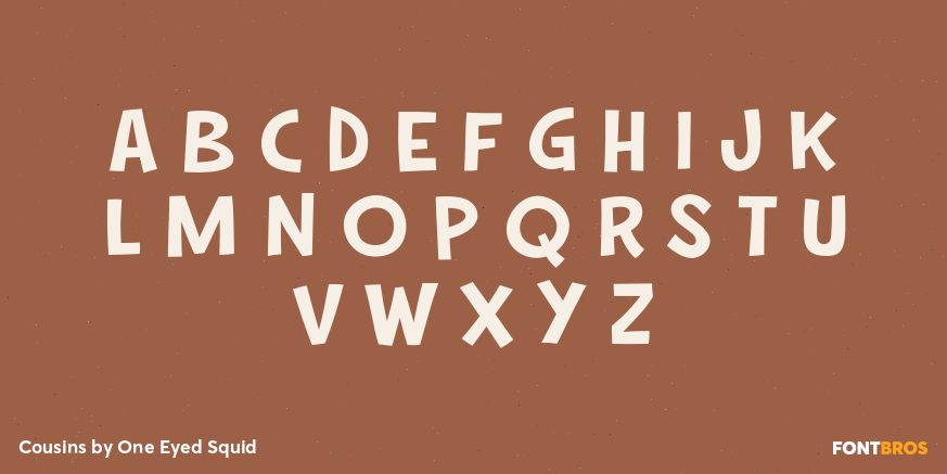 Cousins Font Poster #3