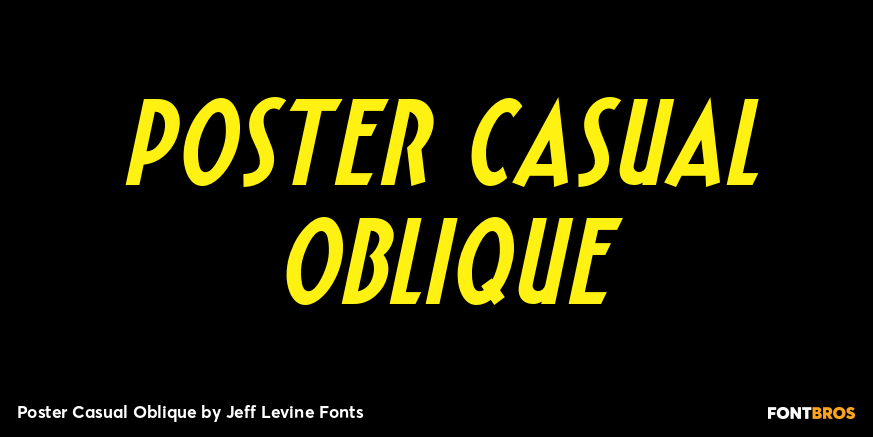 Poster Casual Oblique Poster