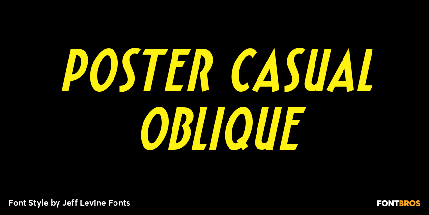 Poster Casual Oblique Poster