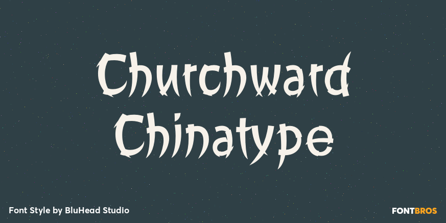 Churchward Chinatype Poster