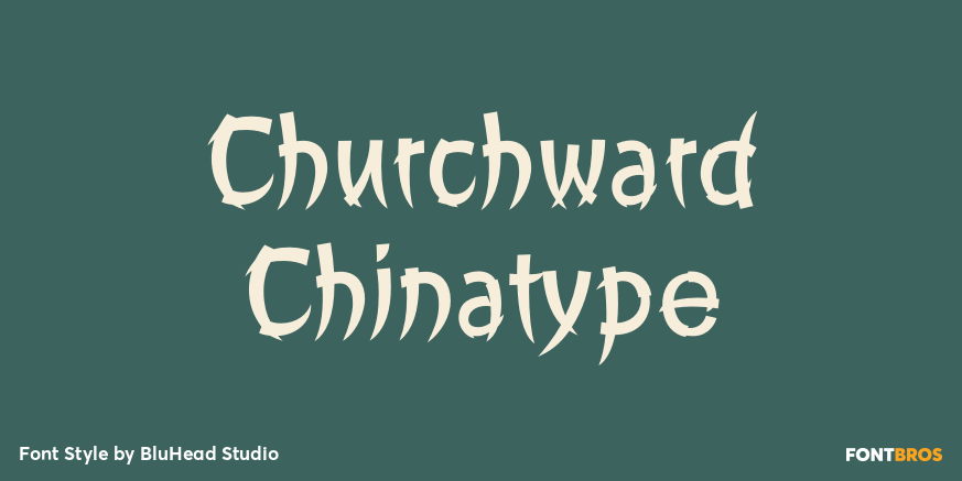 Churchward Chinatype Poster