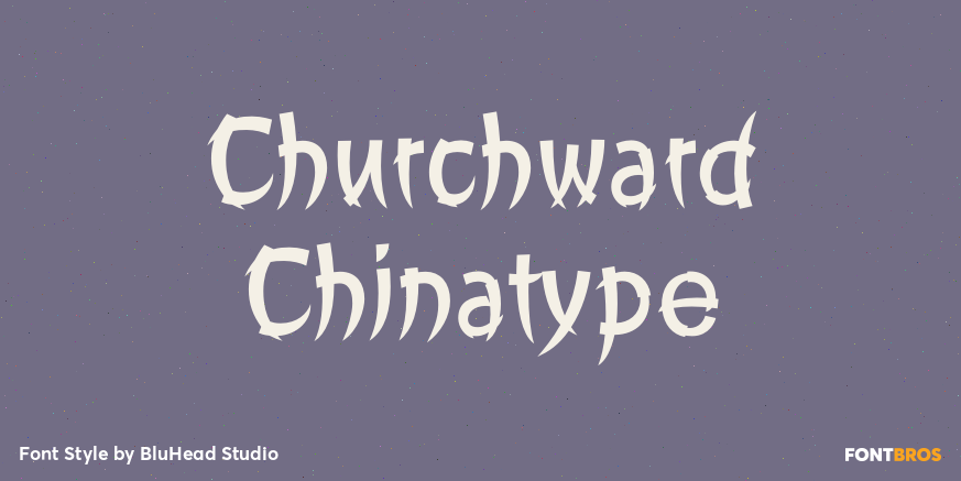 Churchward Chinatype Poster