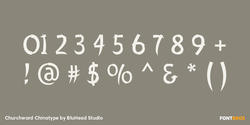 Churchward Chinatype Font Poster #1