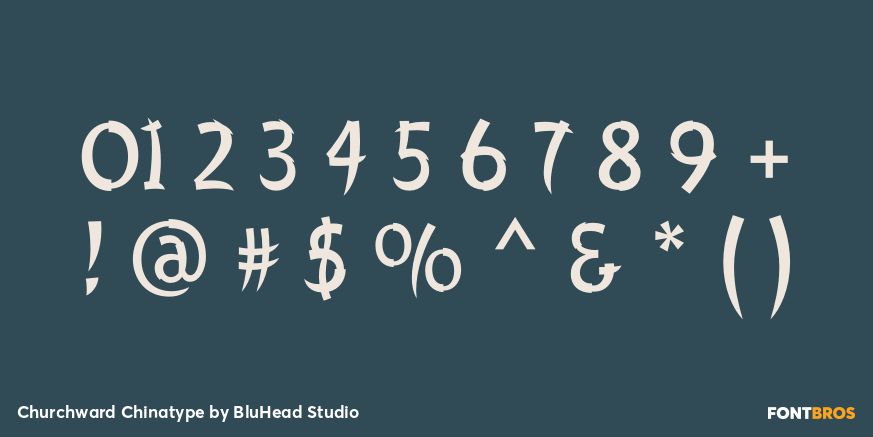 Churchward Chinatype Font Poster #4