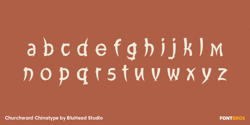 Churchward Chinatype Font Poster #1