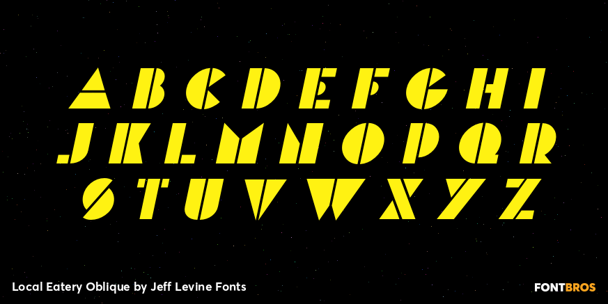 Local Eatery Oblique Font Poster #3