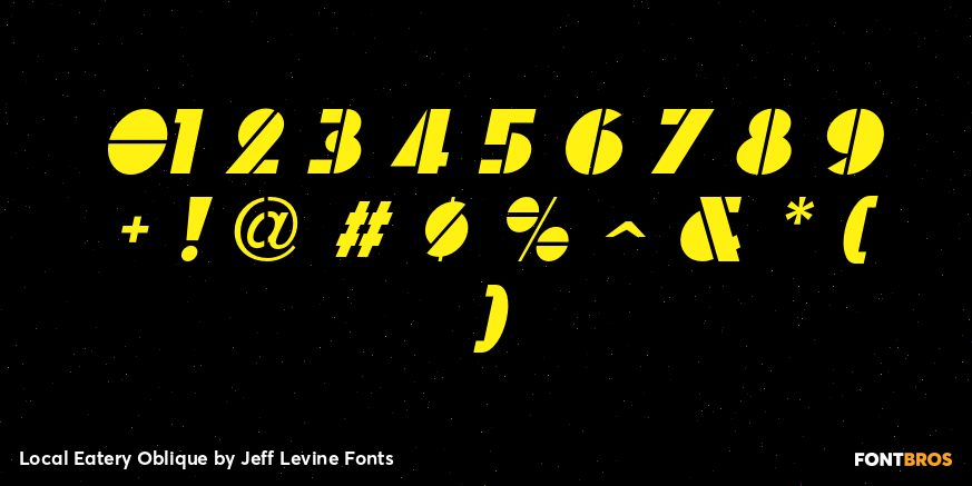 Local Eatery Oblique Font Poster #4