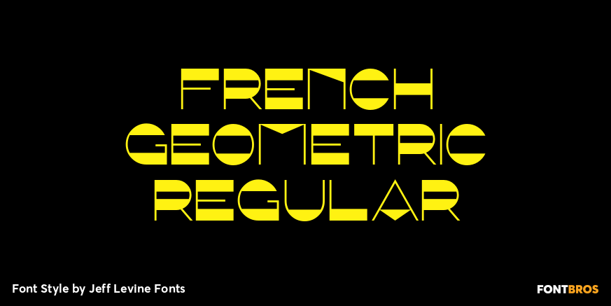 French Geometric Regular Poster
