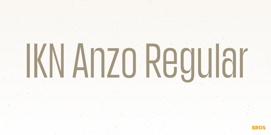 IKN Anzo Regular Font Poster