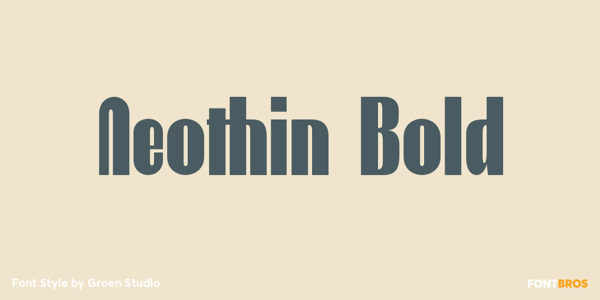 Neothin Bold Font Poster #1
